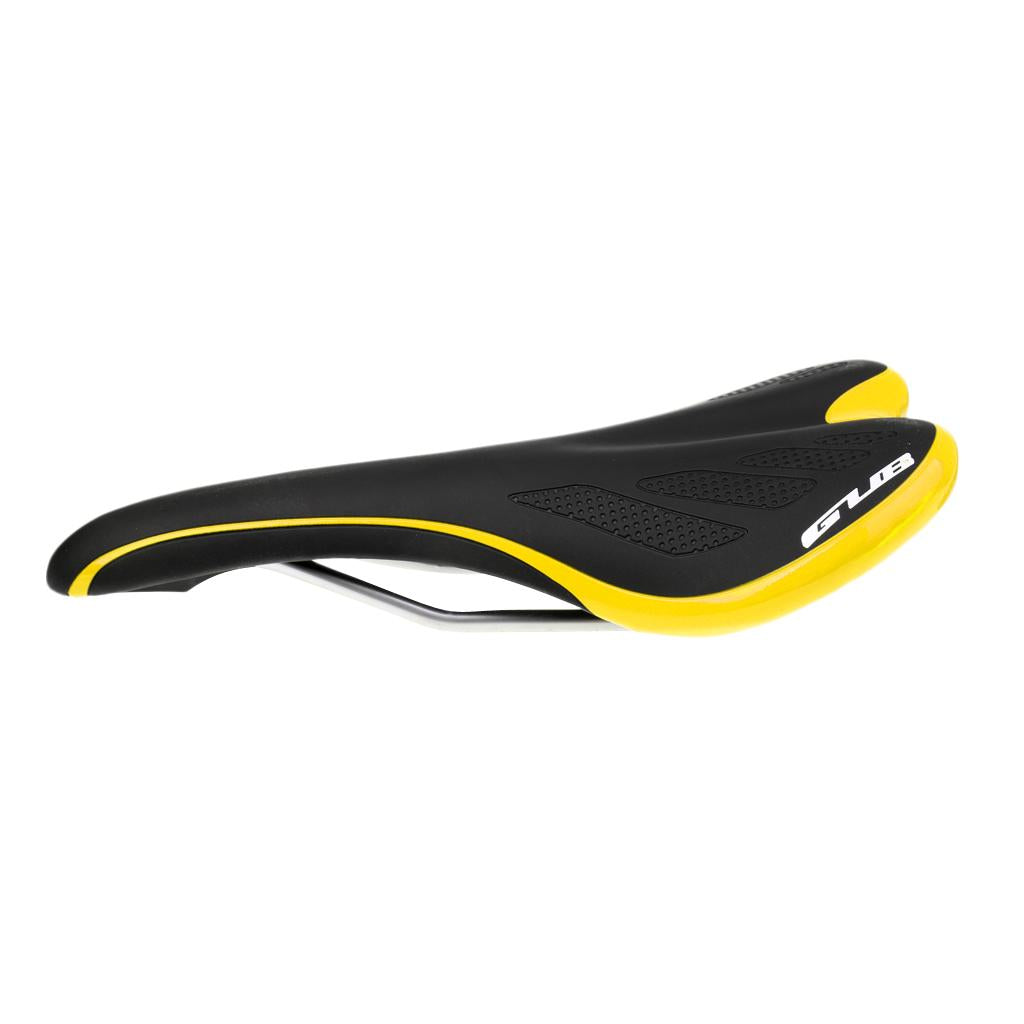 Unisex Bicycle Saddle Cycling MTB Road Bike Front Seat Cushion Black yellow