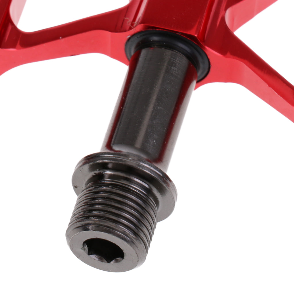 Mountain Bike MTB BMX Pedals Bicycle Platform Pedals Sealed Bearing Red