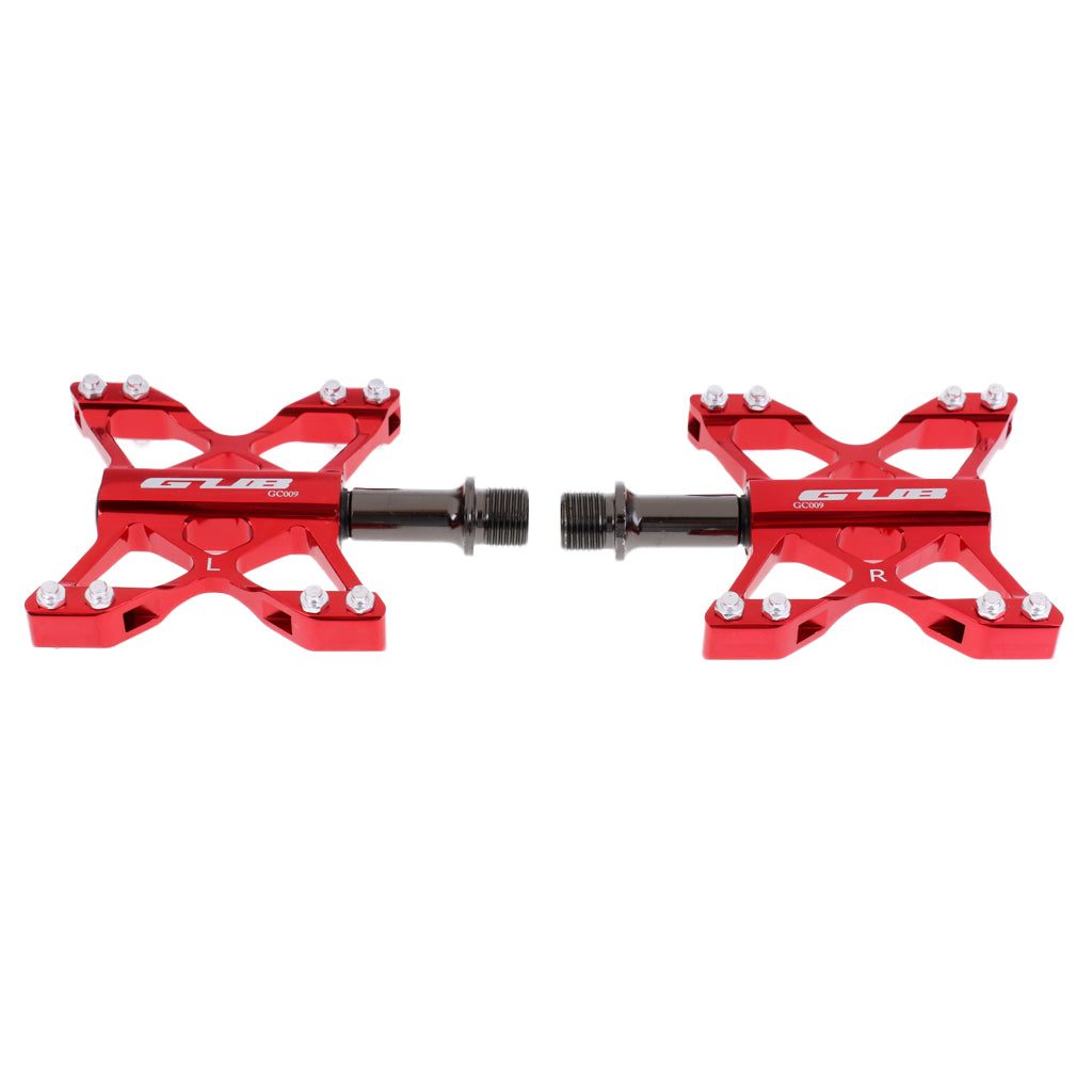 Mountain Bike MTB BMX Pedals Bicycle Platform Pedals Sealed Bearing Red