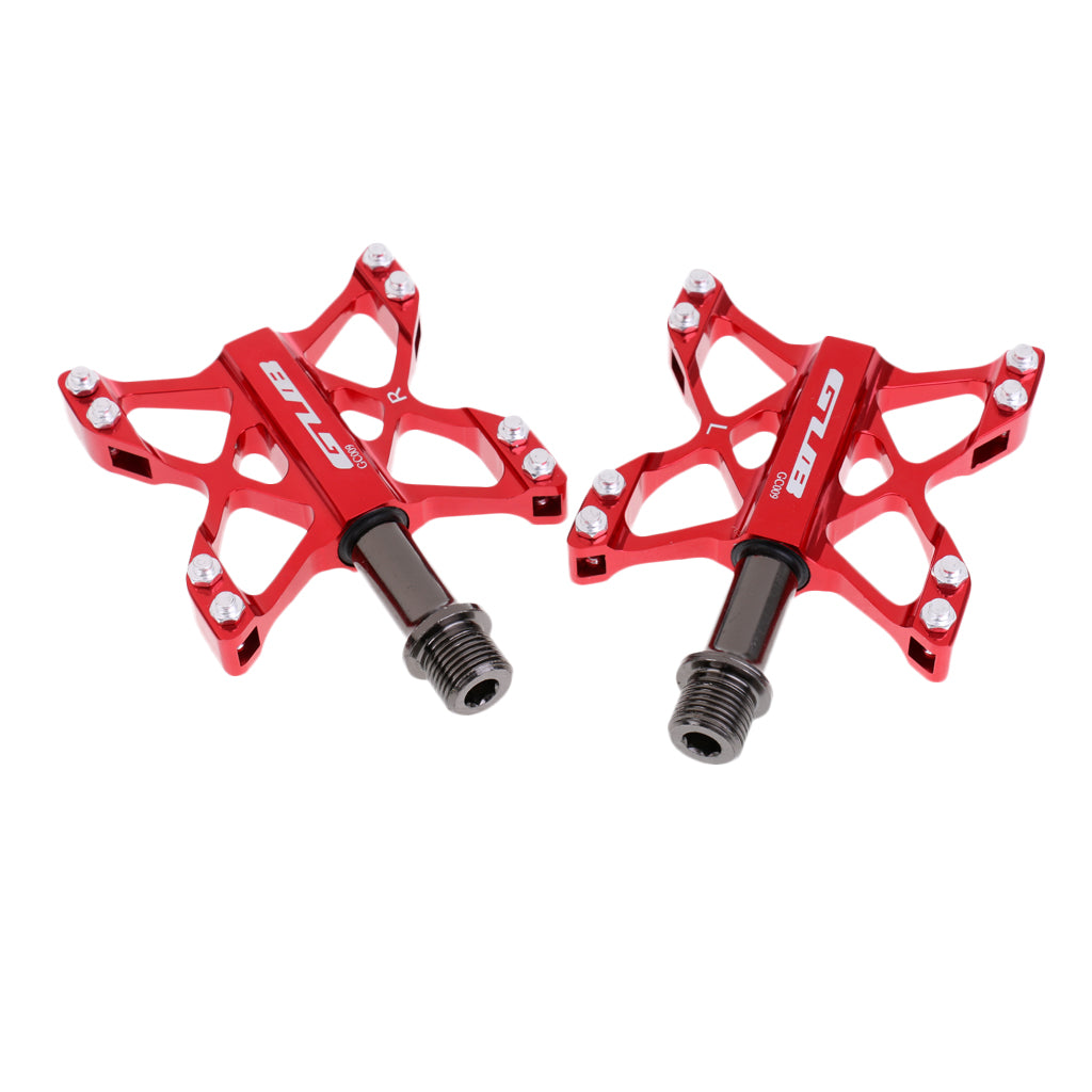 Mountain Bike MTB BMX Pedals Bicycle Platform Pedals Sealed Bearing Red