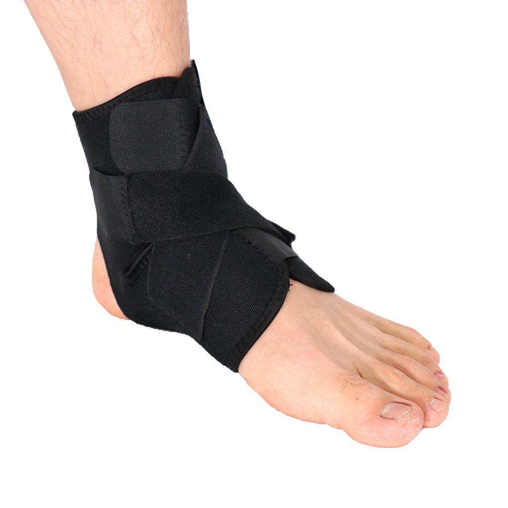 Elastic Ankle Support Wrap Foot Brace Guard Shin Protector Feet for Sports