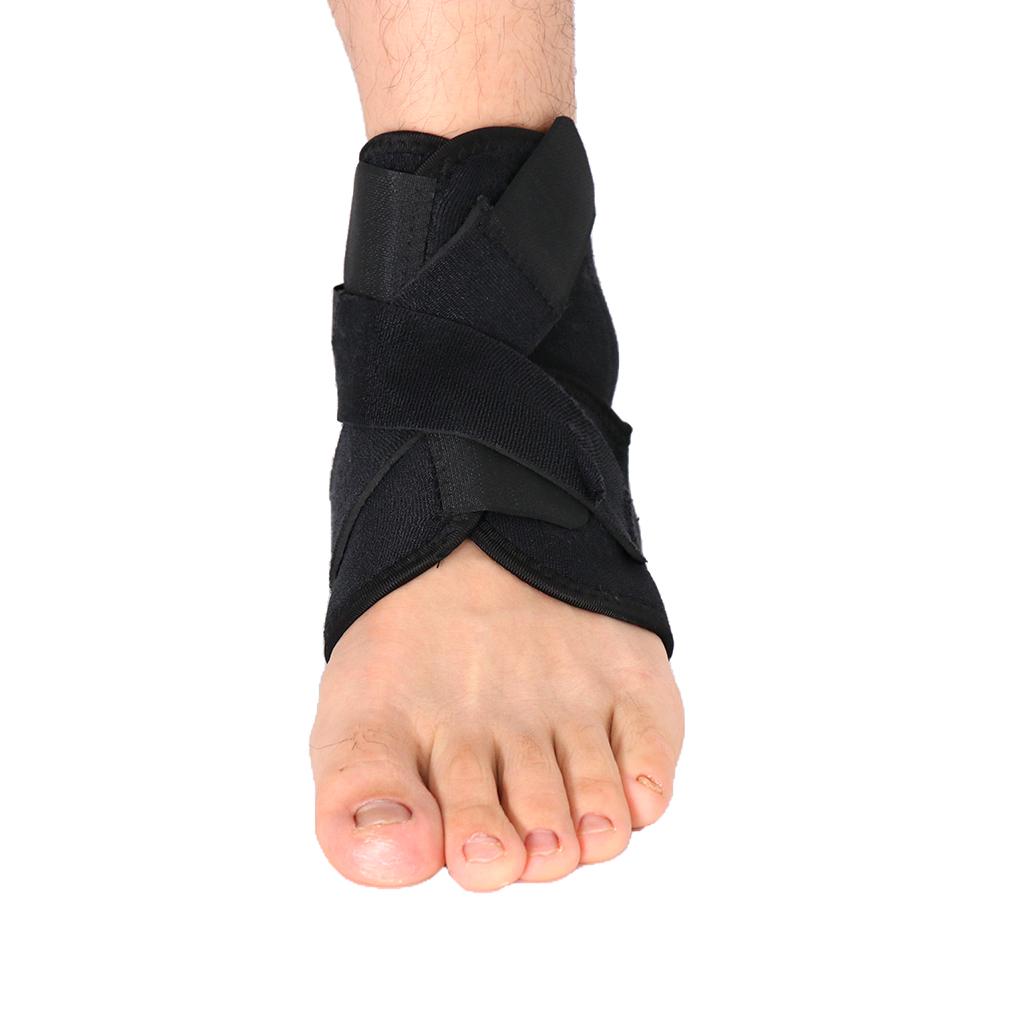 Elastic Ankle Support Wrap Foot Brace Guard Shin Protector Feet for Sports
