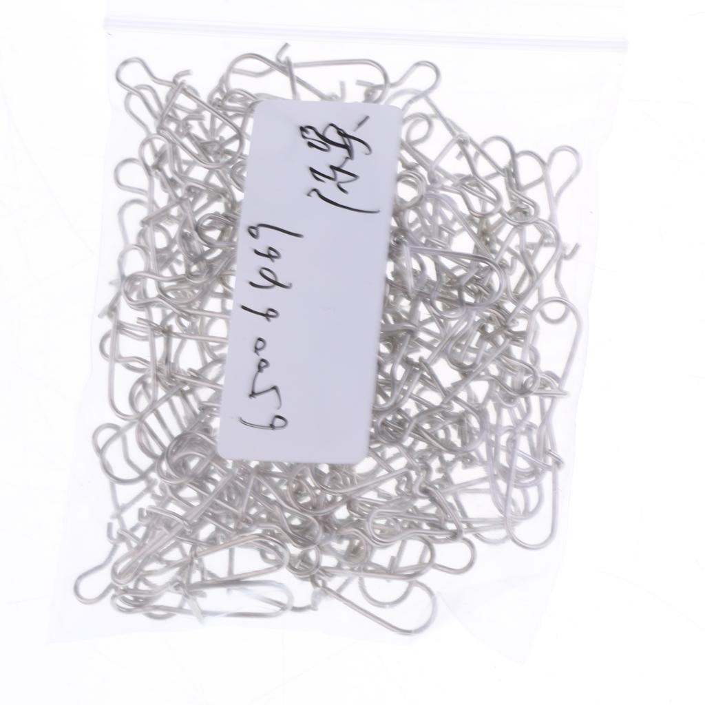 100pcs Nice Fastlock Snap Stainless Steel Fishing Duo-lock Snaps Hooks 4#