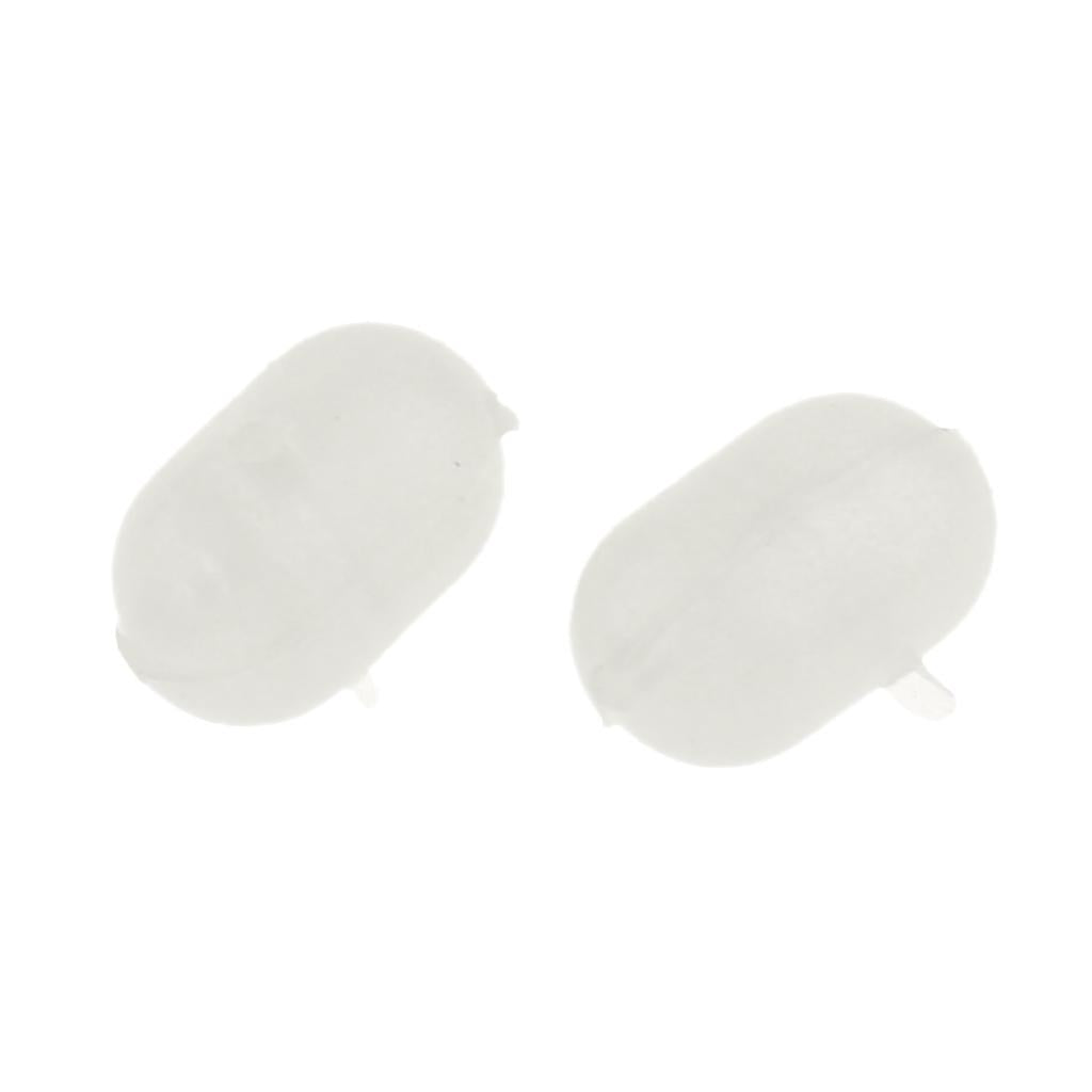 200pcs Transparent Oval Fishing Beads Fishing Stop Beads Fishing Hard Lures