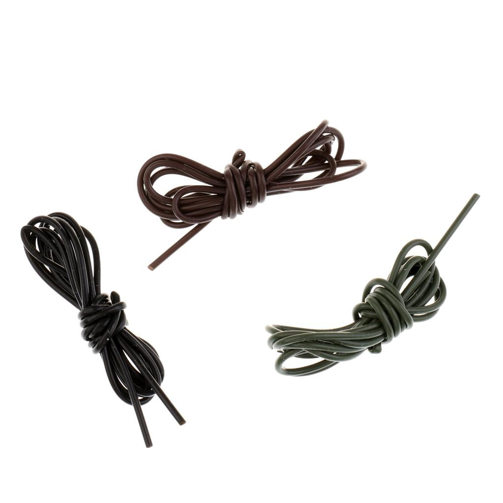 3Pcs Silicone Rig Tube Tubing Carp Fishing Anti   Rig Tube Sleeve 1m