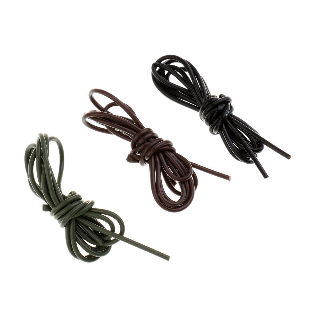 3Pcs Silicone Rig Tube Tubing Carp Fishing Anti   Rig Tube Sleeve 1m
