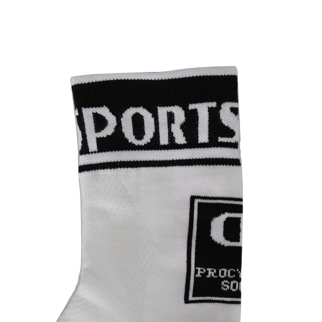 Cycling Socks Sports Running Basketball Anti-Sweat Breathable Socks S White