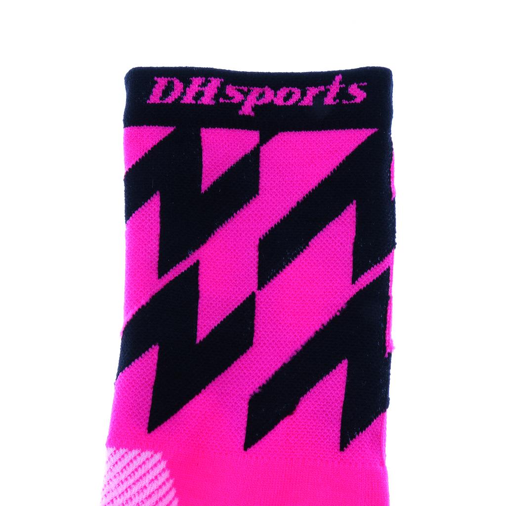 1 Pair Cycling Socks Road Mountain Bike Breathable Socks Fluorescent Pink