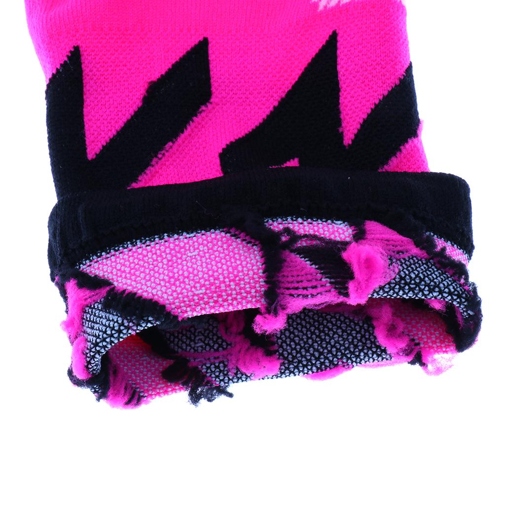 1 Pair Cycling Socks Road Mountain Bike Breathable Socks Fluorescent Pink