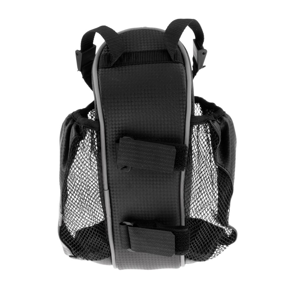 Mountain Road Bike Tail Pouch Road Bicycle Cycling Seat Saddle Bag Black