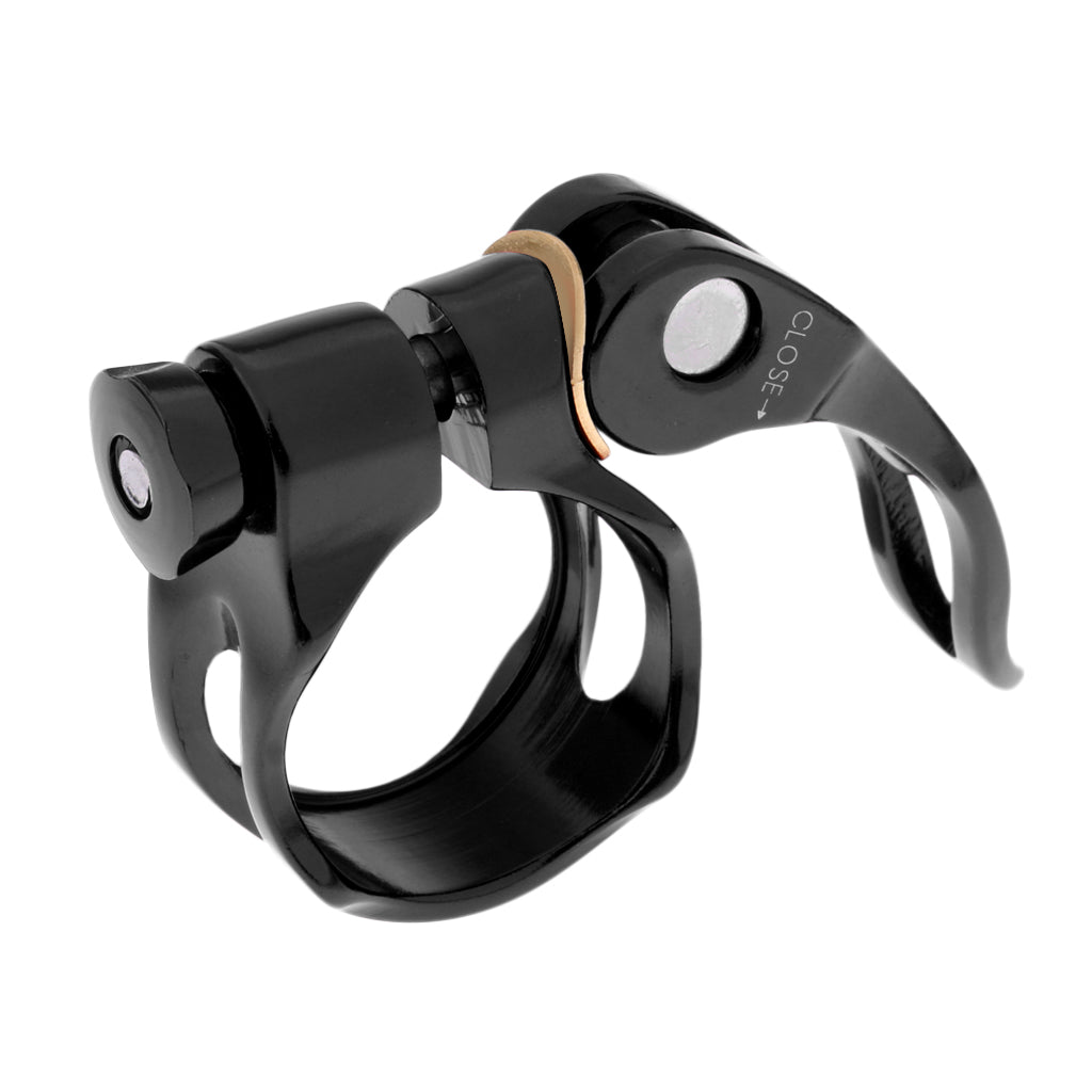 Bike Bicycle Seatpost Clamp 31.8mm Quick Release Seat Post Clamp Black