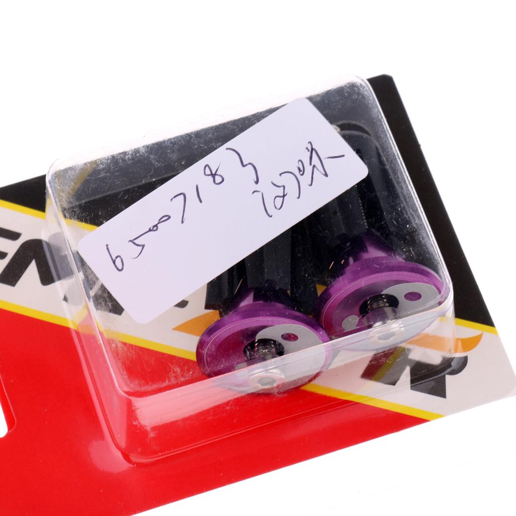Aluminum Alloy Bicycle Handlebar Grips Cap Bike Handle Bar End Plugs Purple