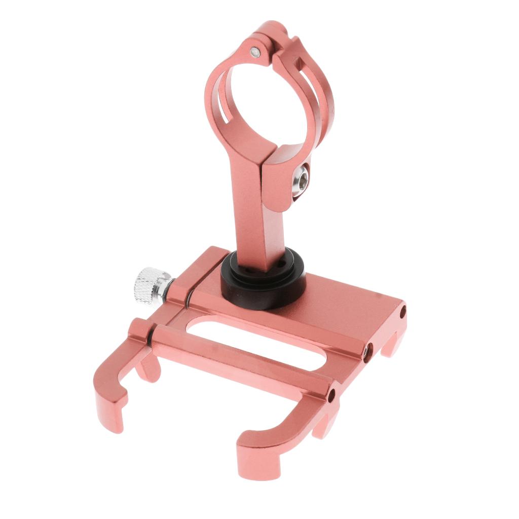 360 Rotation Mobile Phone Holder Bike Handlebar Mount Adjustable Rose Gold