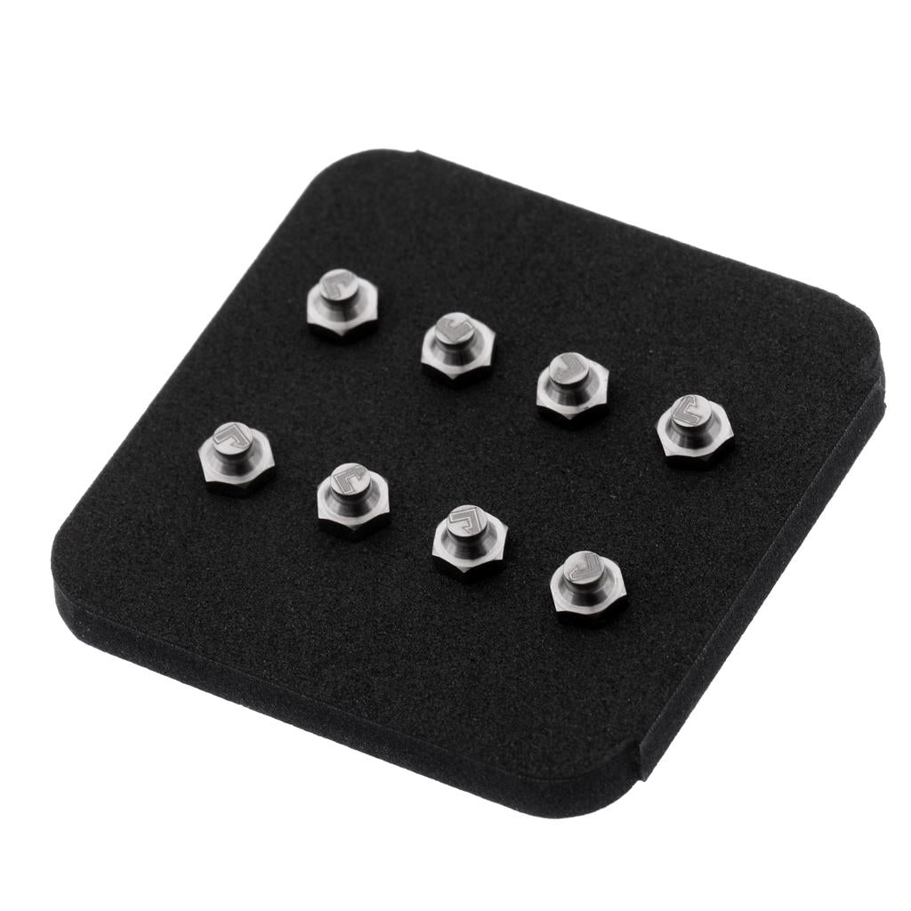 Cycling Bike Bicycle Pedal Screws Skid-Proof Platform Bolts Nuts Silver