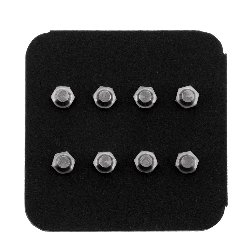 Cycling Bike Bicycle Pedal Screws Skid-Proof Platform Bolts Nuts Silver