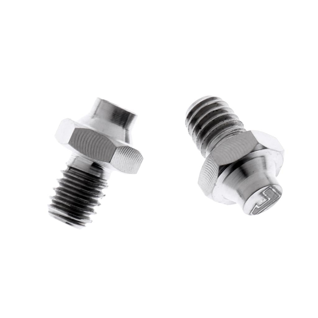 Cycling Bike Bicycle Pedal Screws Skid-Proof Platform Bolts Nuts Silver