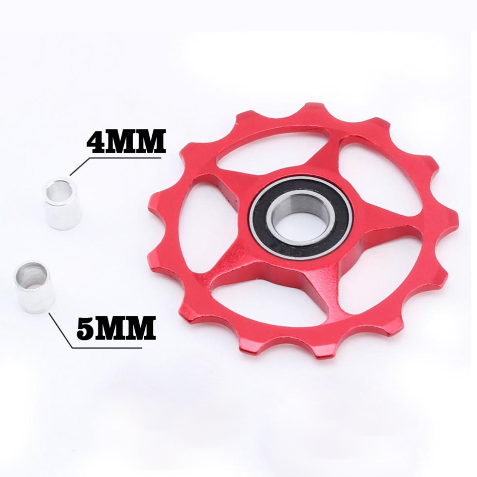 4xBicycle Jockey Wheel Bicycle Rear Derailleur Bearing Guide Wheel 13T Red