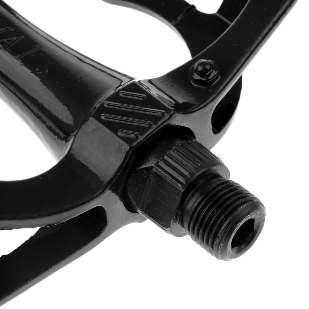 Integrally-molded Bike Bicycle Pedals 9/16 Bearing Platform Pedals Black"