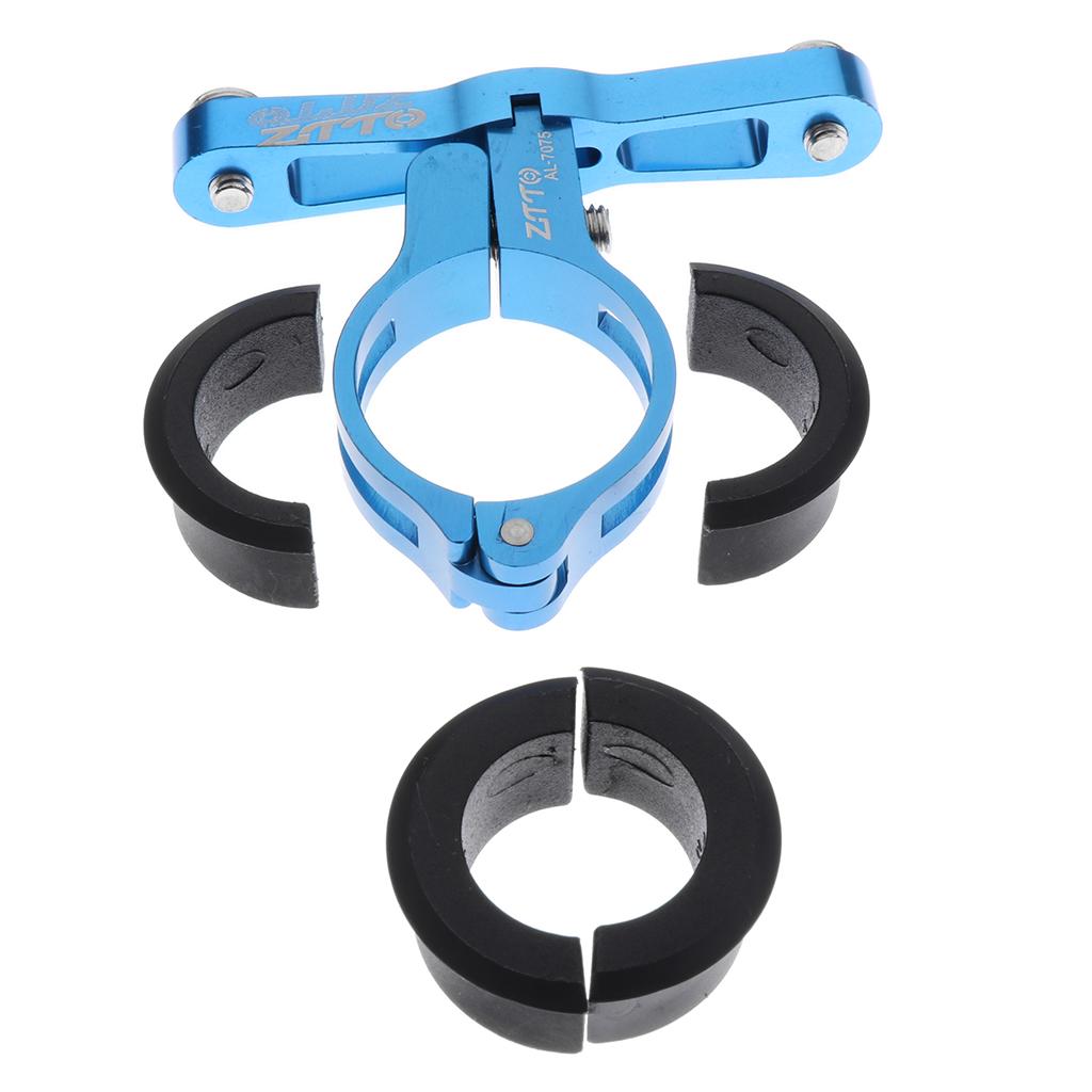 Bicycle Water Bottle Clamp Mount Holder Adapter For Handlebar SeatPost Blue