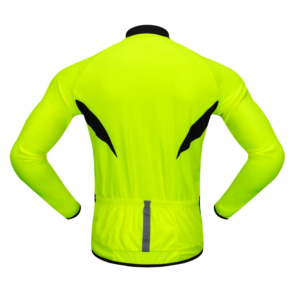 Cycling Jersey Long Sleeve Bike Bicycle Shirt Cycling Clothing Top M Green