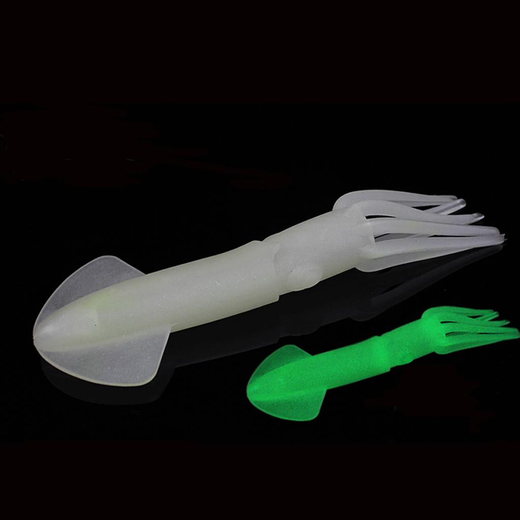 Soft Baits Squid Octopus Skirts Fishing Lure Jigging Bait Hoochie Luminous