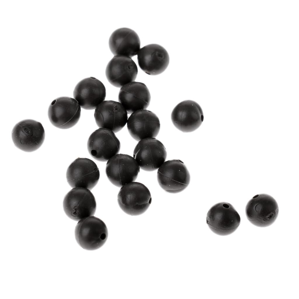 3x20pcs 5mm Rubber Fishing Beads Lure Floating Rig Beads Carp Fishing Tackle