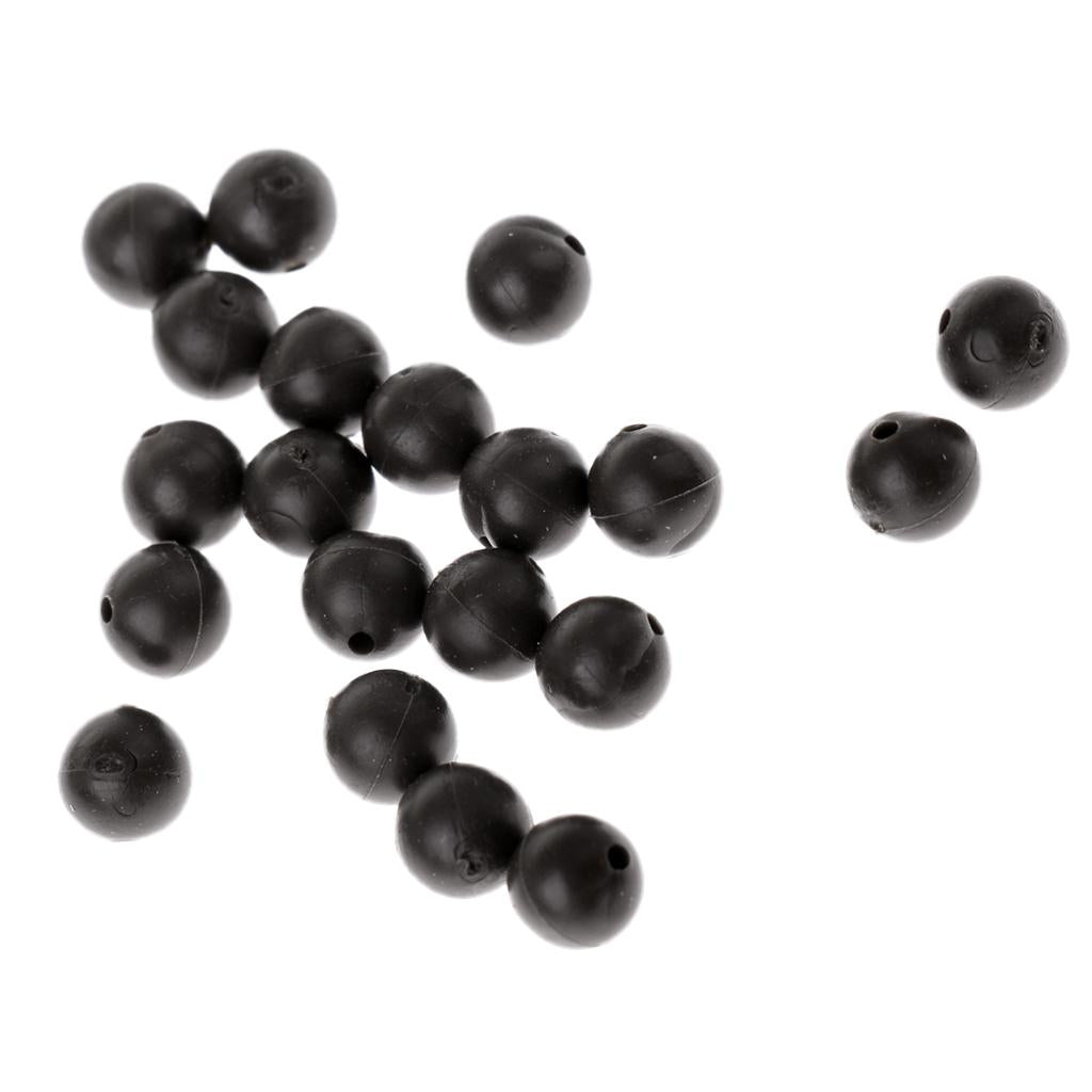 3x20pcs 5mm Rubber Fishing Beads Lure Floating Rig Beads Carp Fishing Tackle