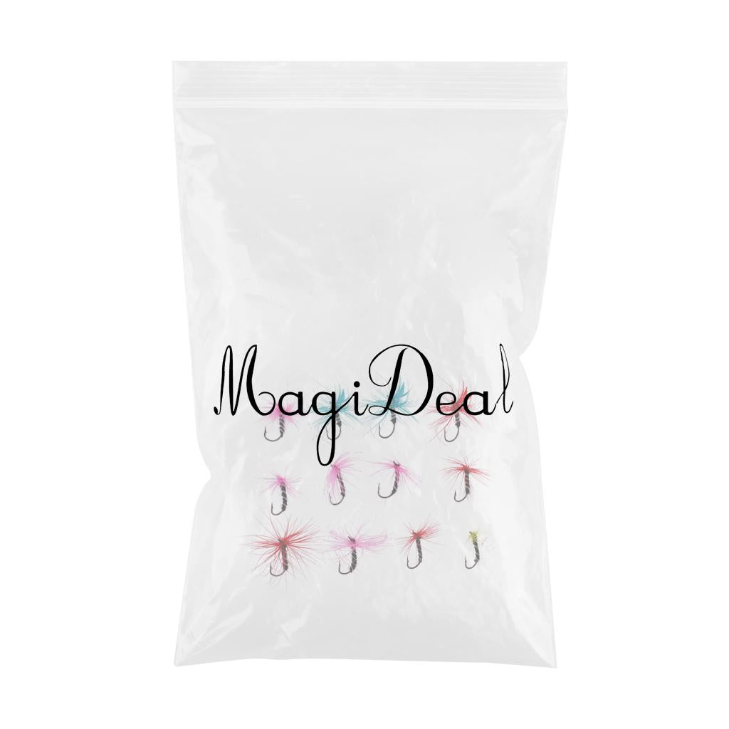 12pcs Fly Fishing Flies Colorful Bass Nymph Fly Assortment Fishing Lure 004#