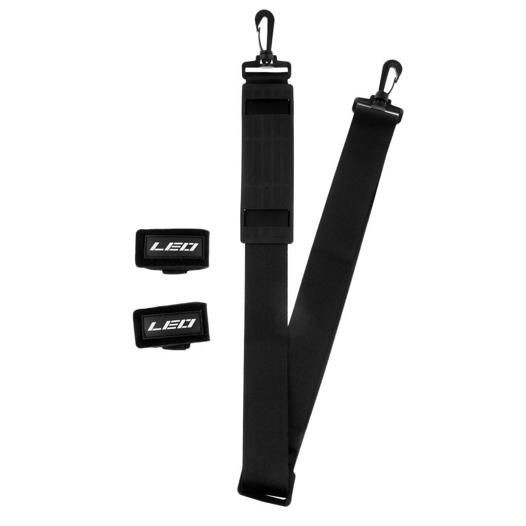 Adjustable Fishing Rods Carry Strap Wrap Fishing Tackle Shoulder Belt