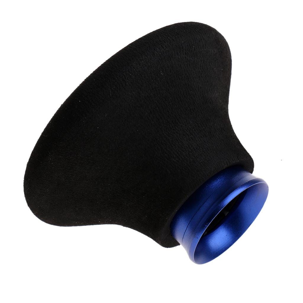 Round Shock Absorption Fishing Rod Holder, Install at Tail of The Pole Blue