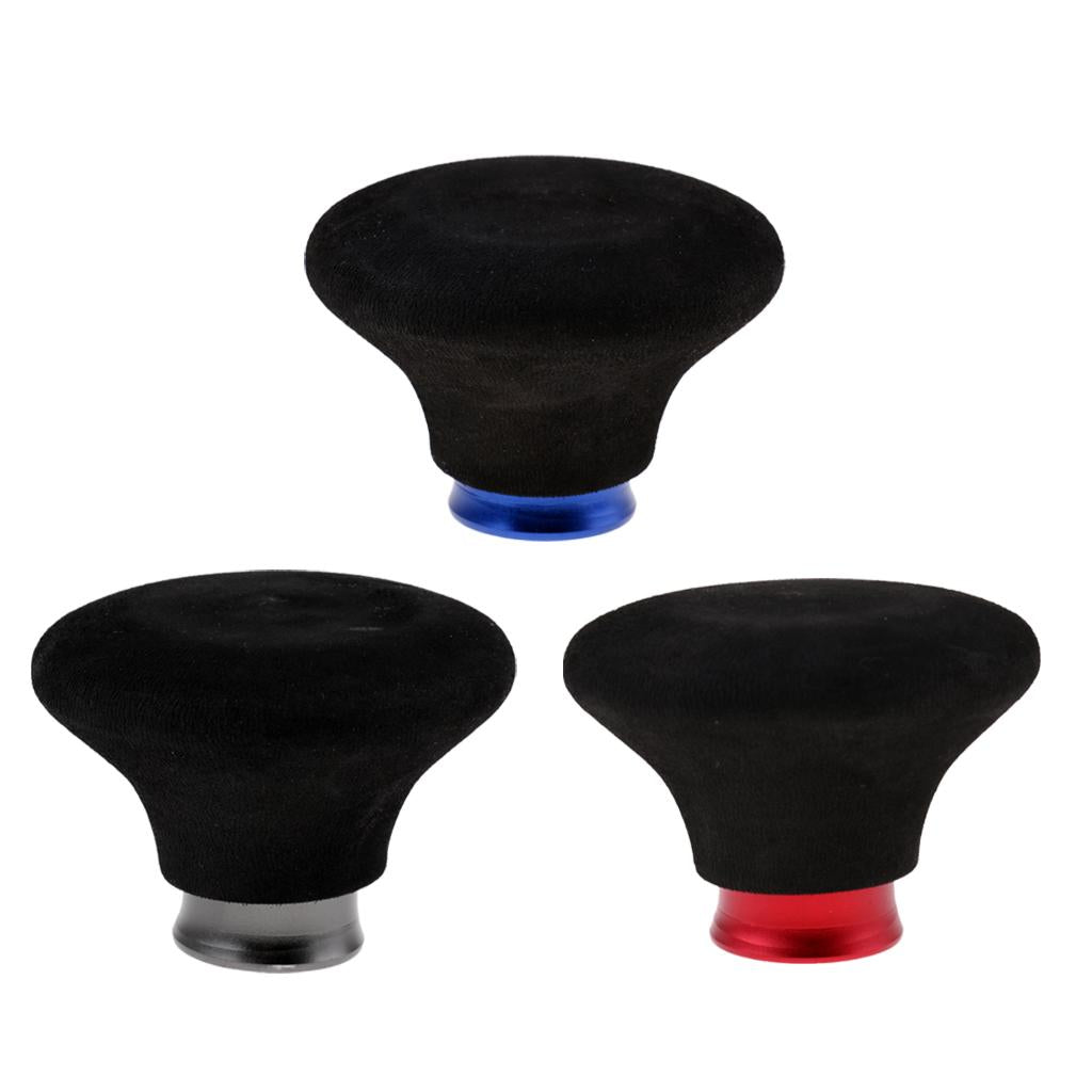 Round Shock Absorption Fishing Rod Holder, Install at Tail of The Pole Blue