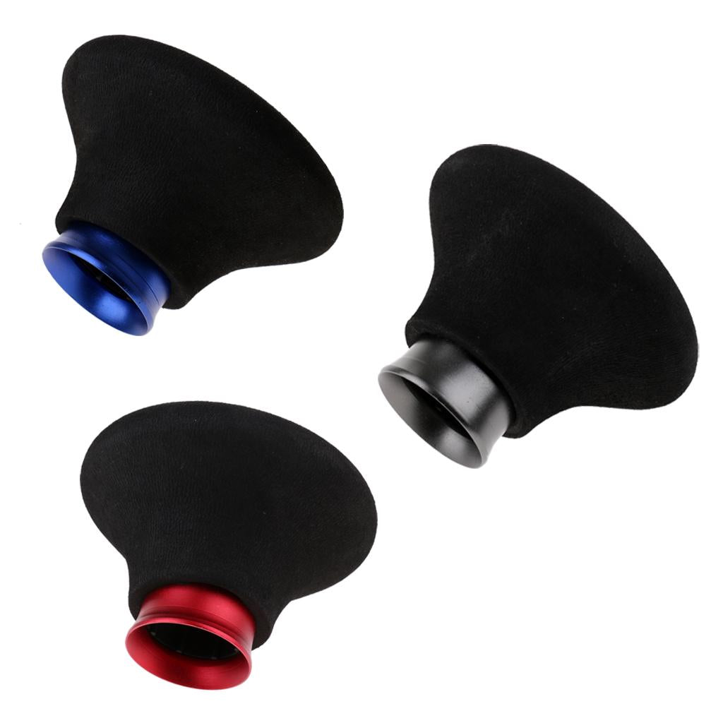 Round Shock Absorption Fishing Rod Holder, Install at Tail of The Pole Blue