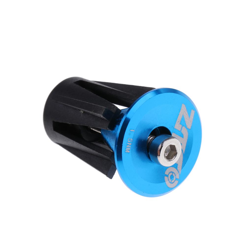 1 Pair Alloy Bike Bicycle Handlebar End Grips Plugs Handle Bar Caps Blue