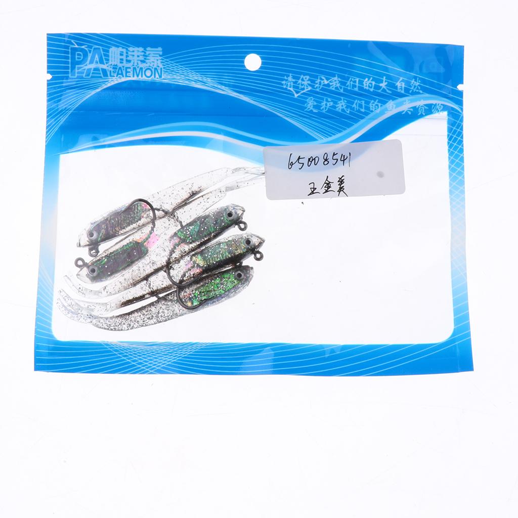 5pcs Fishing Lure Bait Soft Bait Fishing Lure Fishhook Artificial Bait 7.5cm