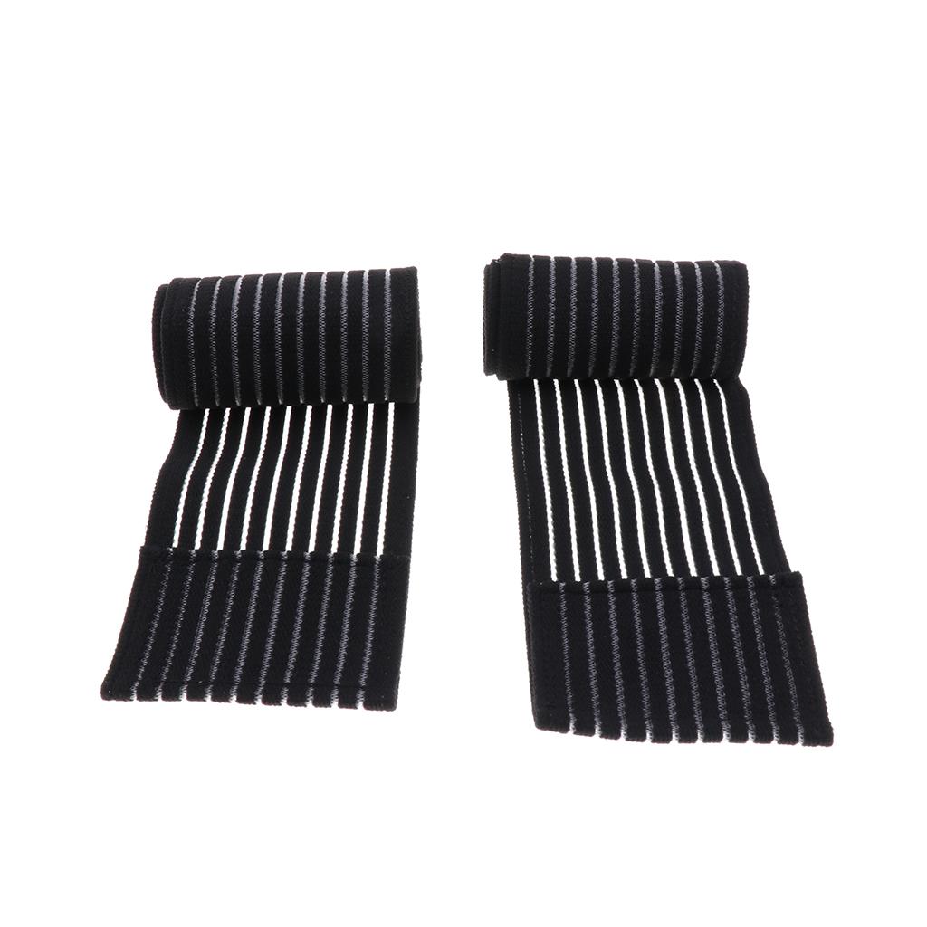 Elastic Knee Wraps Bandage Support Gym Straps Sprain Injury Pain Brace 90cm