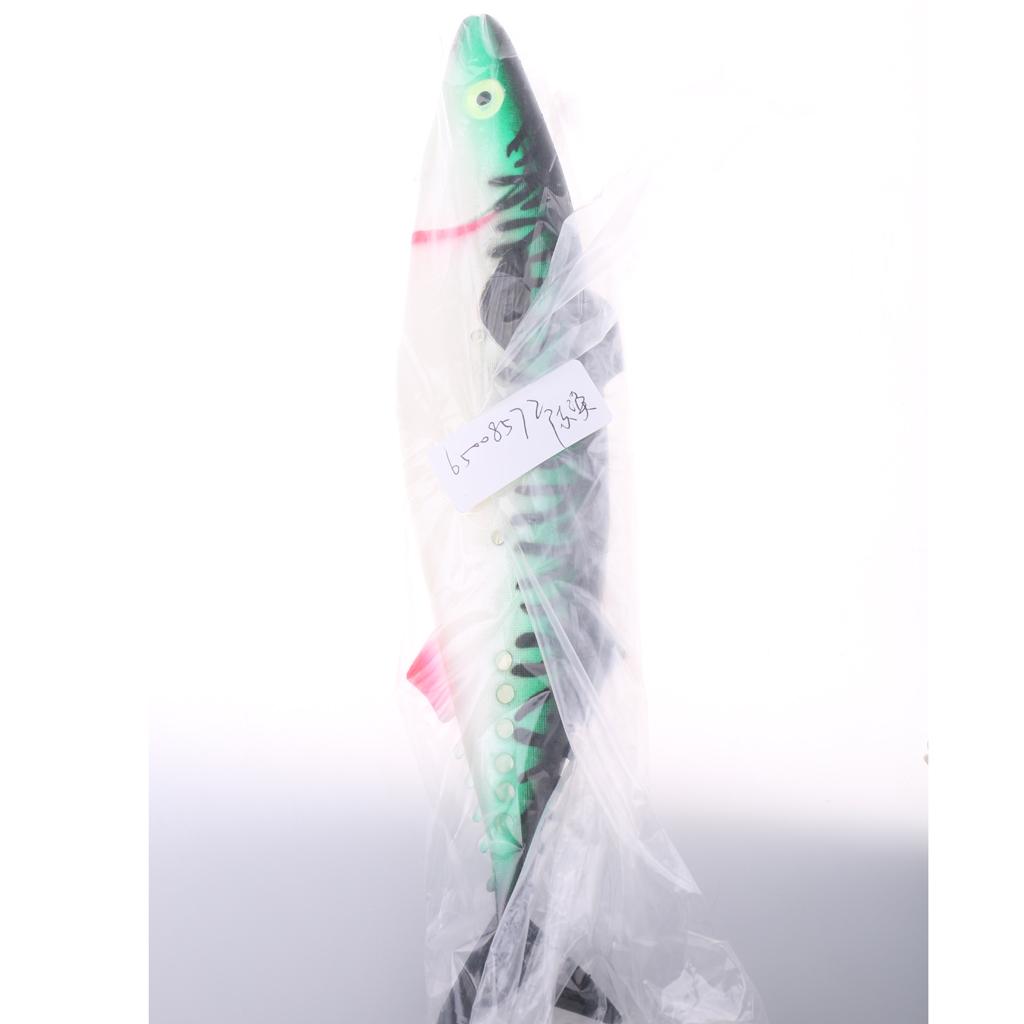 Soft Simulate Hollow Fish Lure Big Size Sea Fishing Lures Fishing-Lure Green