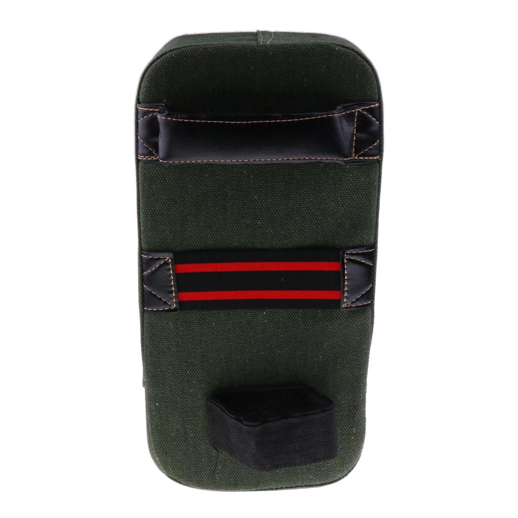 PU Leather Boxing Foot Target Punch Focus Pad MMA Muay Thai Training Black