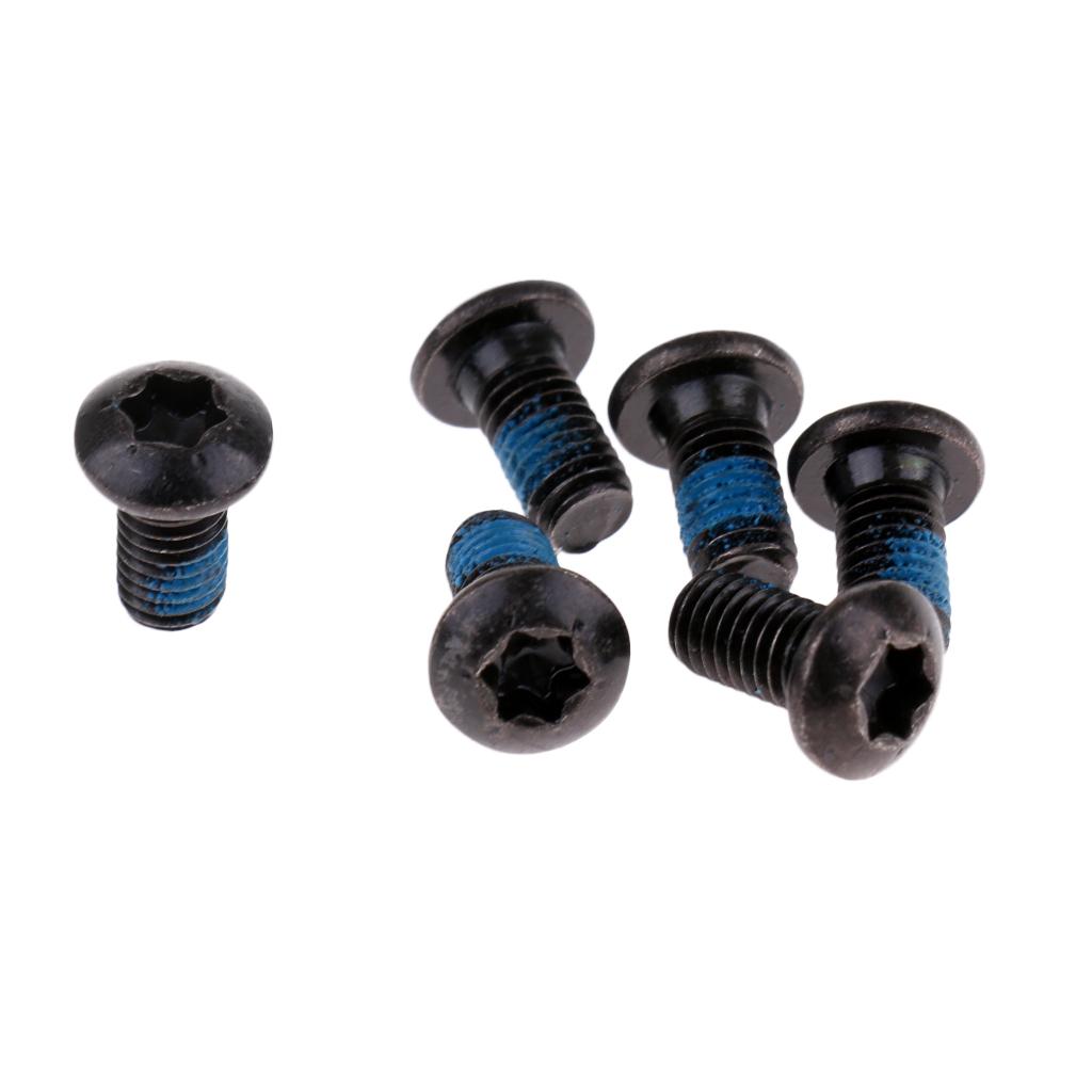 2x6pcs M5x12mm Steel Bicycle Disc Brake Rotor Bolts Bike Disk Rotor Screws