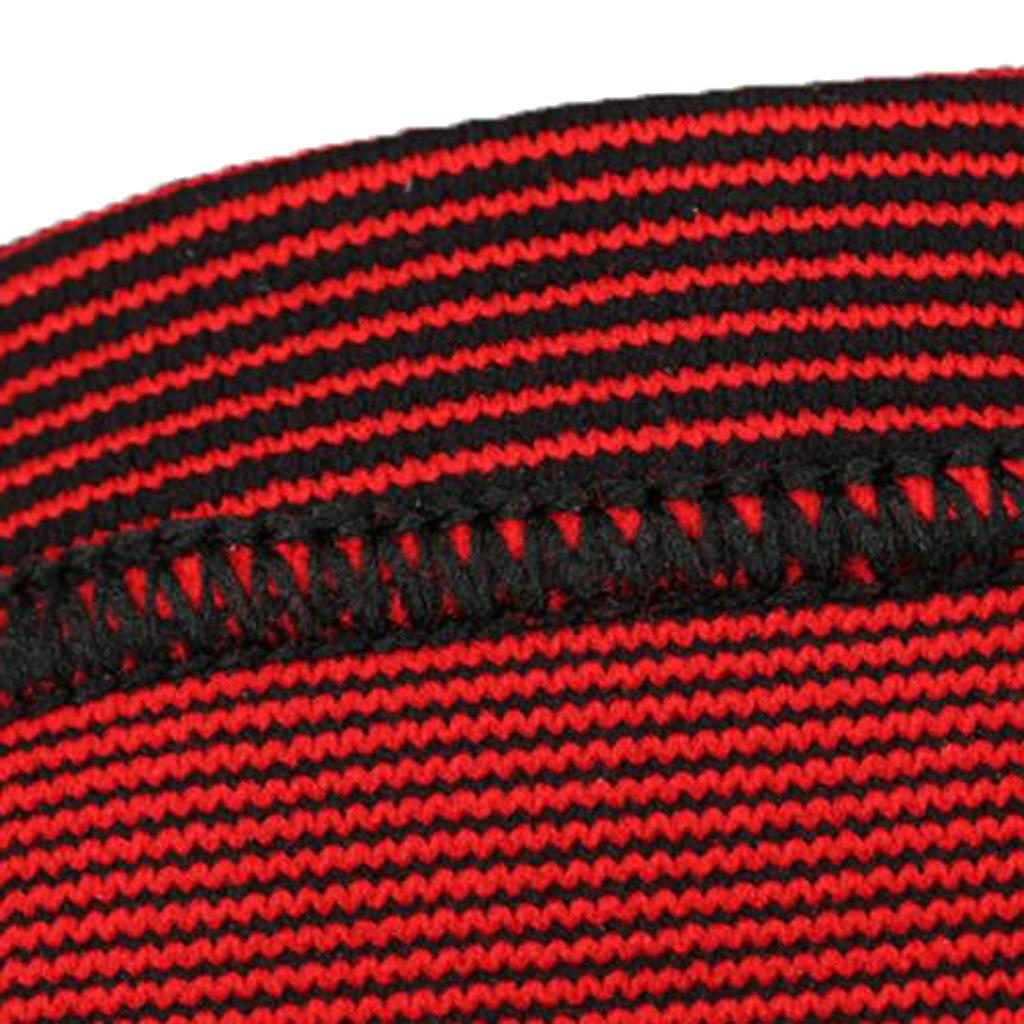 Classic Red Black Color knitting Keep Warm Sports Knee Sleeve Brace XL