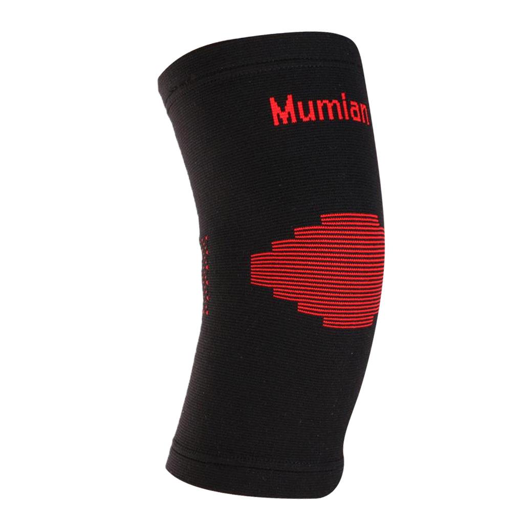 Classic Red Black Color knitting Keep Warm Sports Knee Sleeve Brace XL