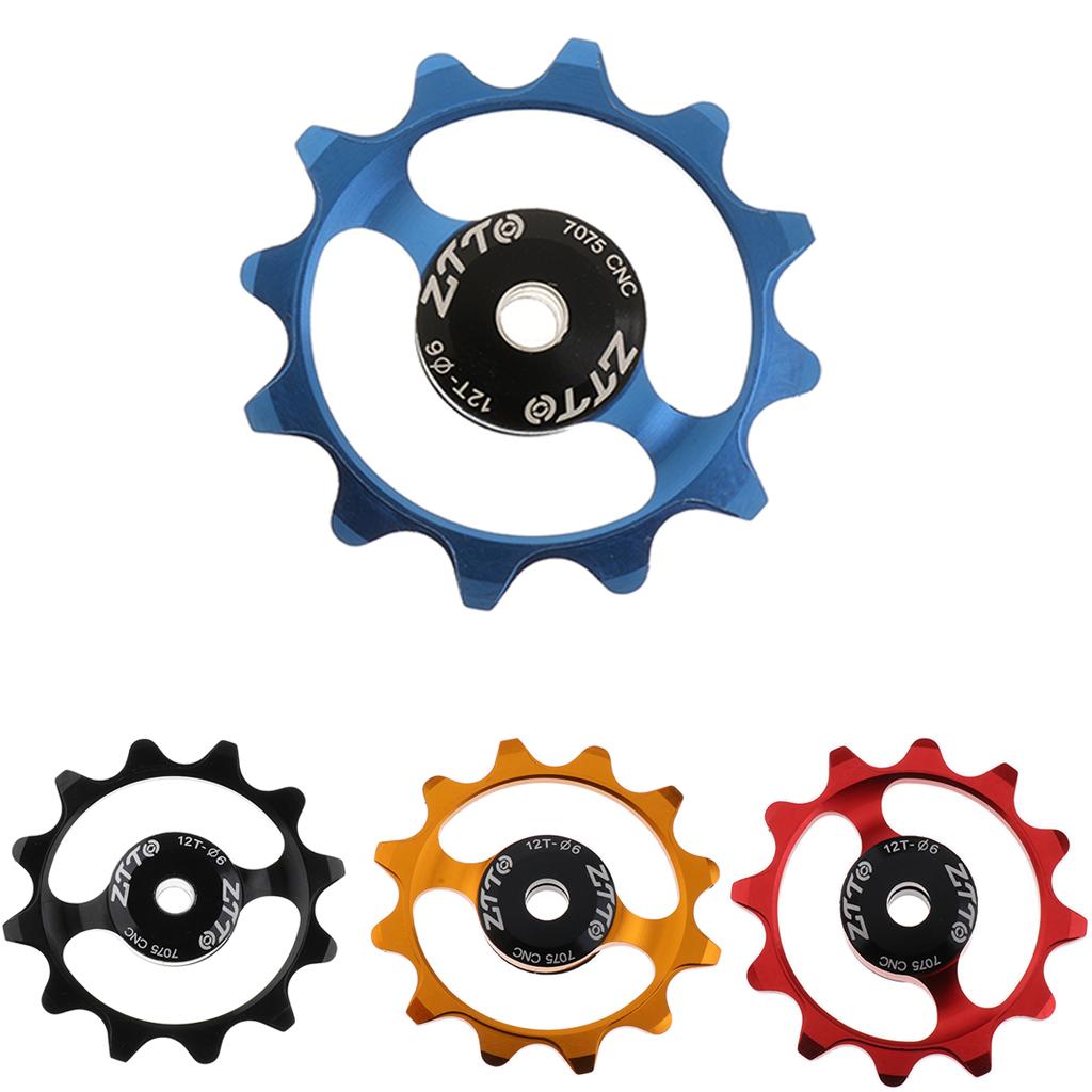 Bike Jockey Wheel Bicycle Rear Derailleur Ceramic 12T Guide Wheel Black