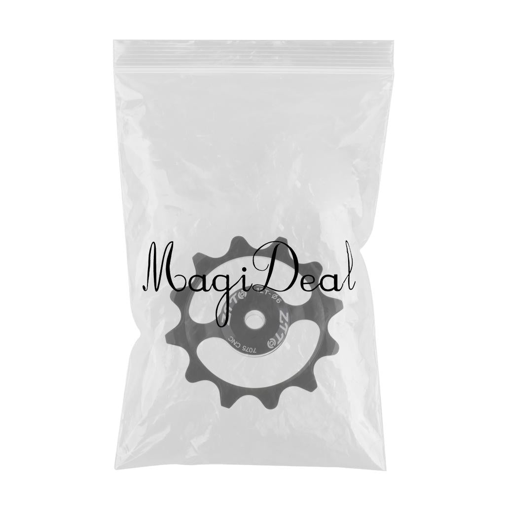 Bike Jockey Wheel Bicycle Rear Derailleur Ceramic 12T Guide Wheel Black