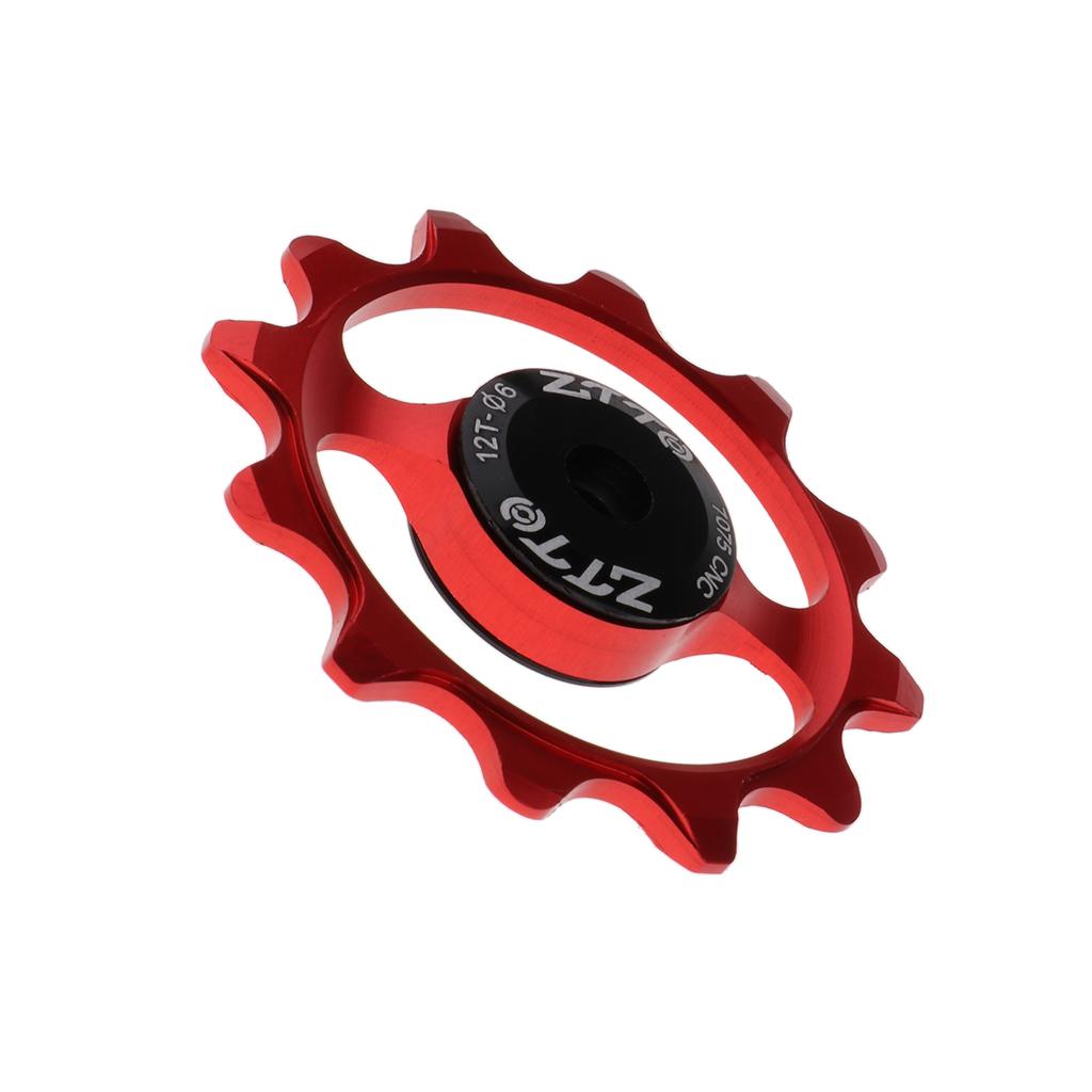 Bike Jockey Wheel Bicycle Rear Derailleur Ceramic 12T Guide Wheel Red