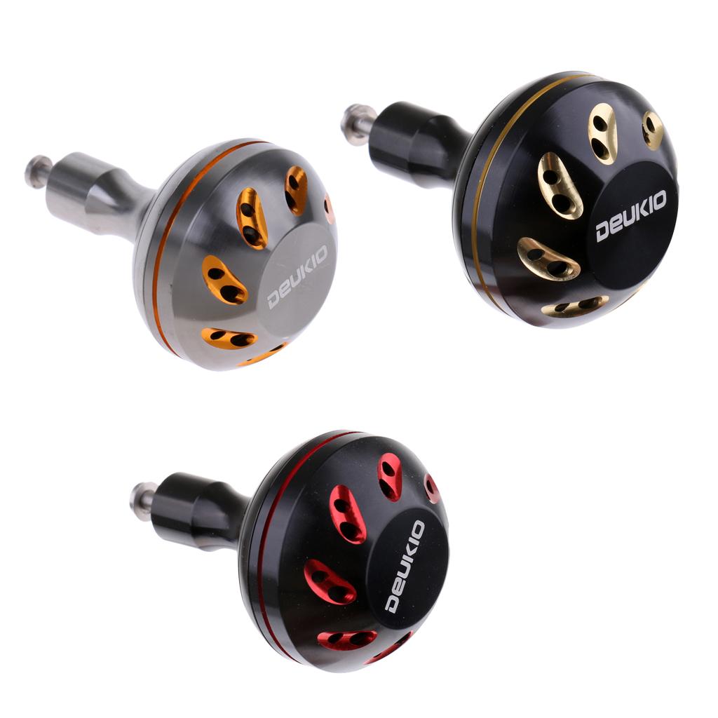 Spinning Fishing Reel Handle Power Knob Replacement Handle Grip Gray Gold
