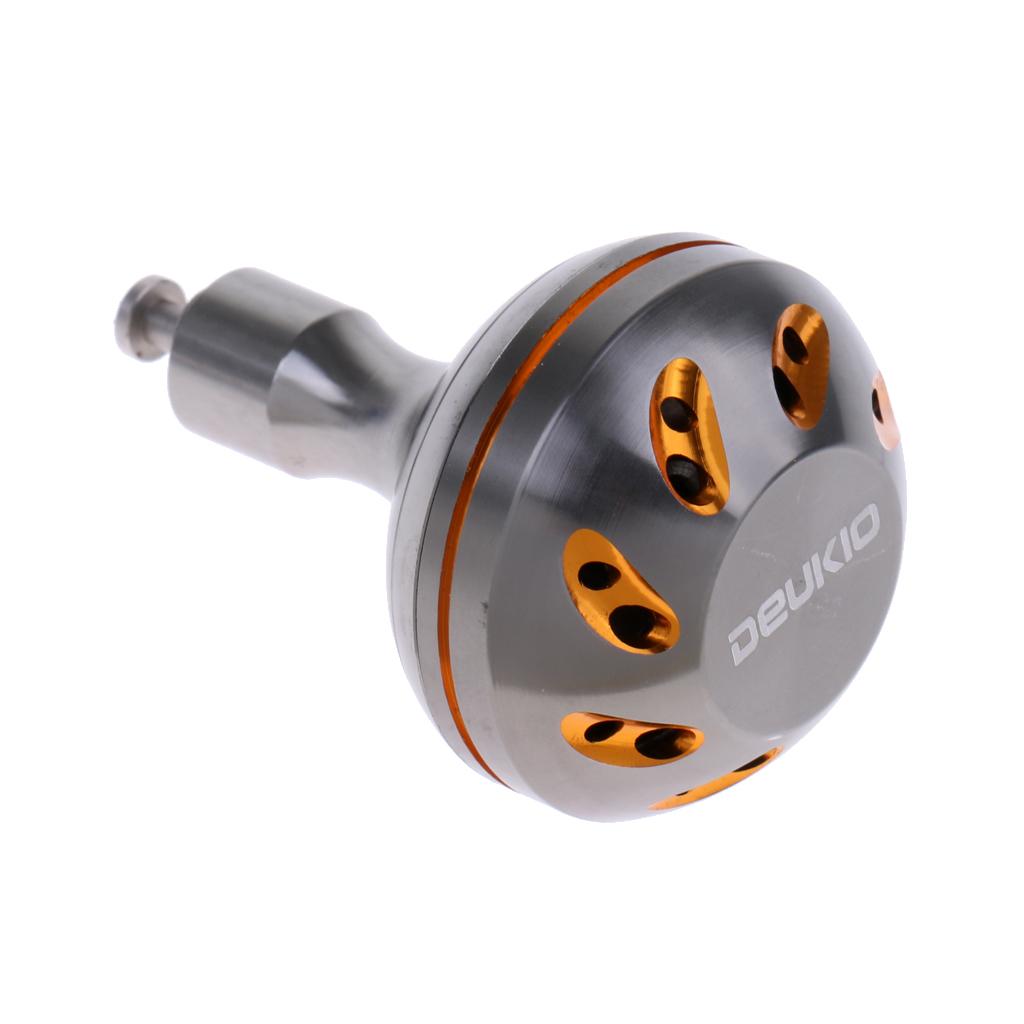 Spinning Fishing Reel Handle Power Knob Replacement Handle Grip Gray Gold