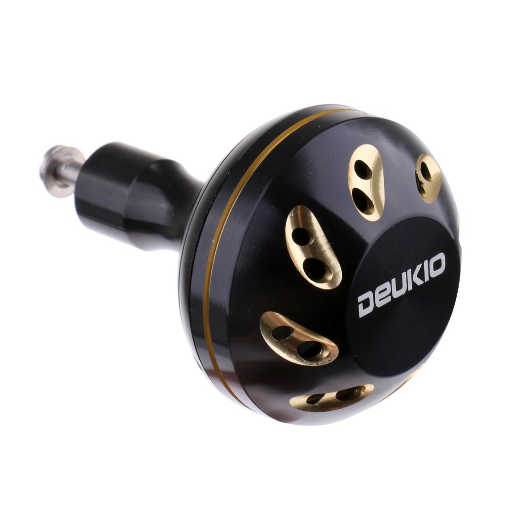 Spinning Fishing Reel Handle Power Knob Replacement Handle Grip Black Gold