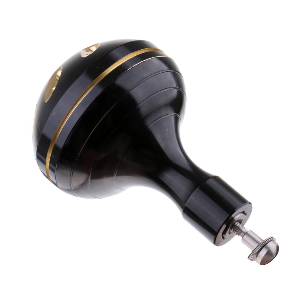 Spinning Fishing Reel Handle Power Knob Replacement Handle Grip Black Gold