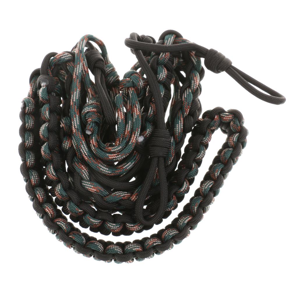 Duck Call Lanyard Secures 5 Calls Adjustable Loops Hunting Gear Black