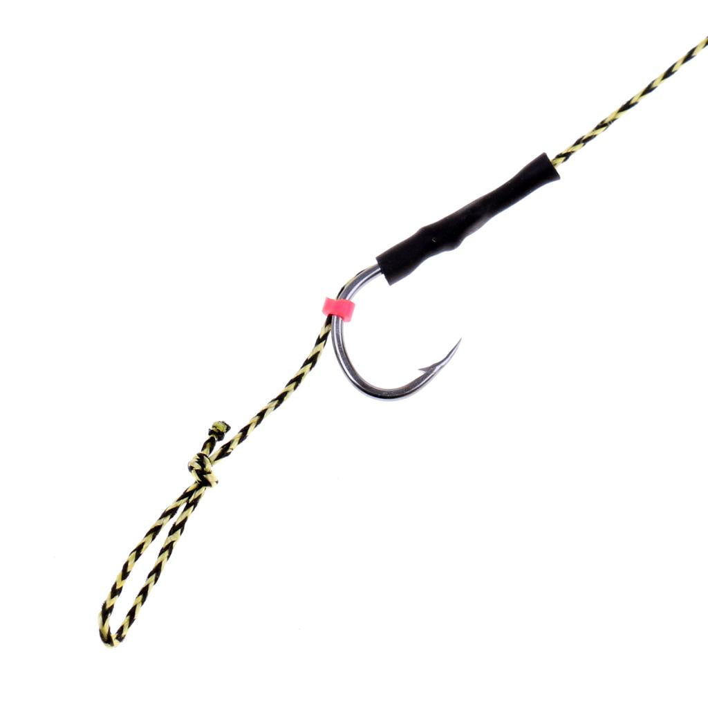 10Pcs Fishing Hair Rigs Assorted Hand Tied Carp Fishing Barbless Hooks 11#