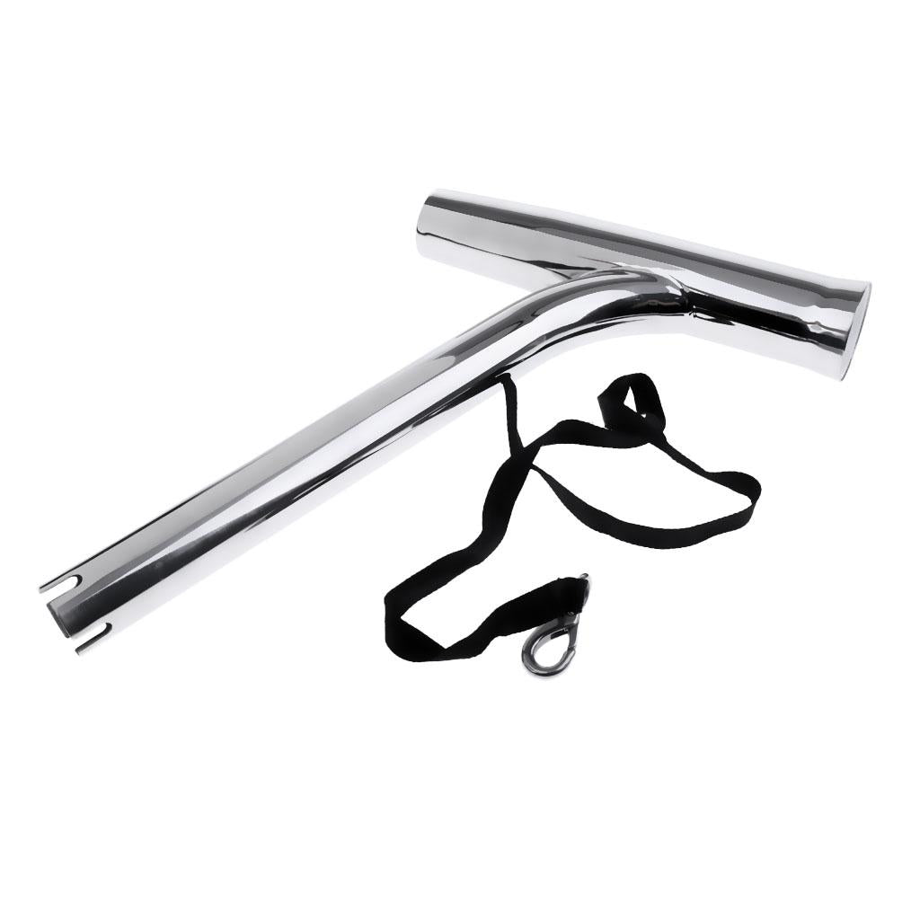 Stainless Steel Outrigger Boat Fishing Rod Holder Pole Rest Tube with Strap